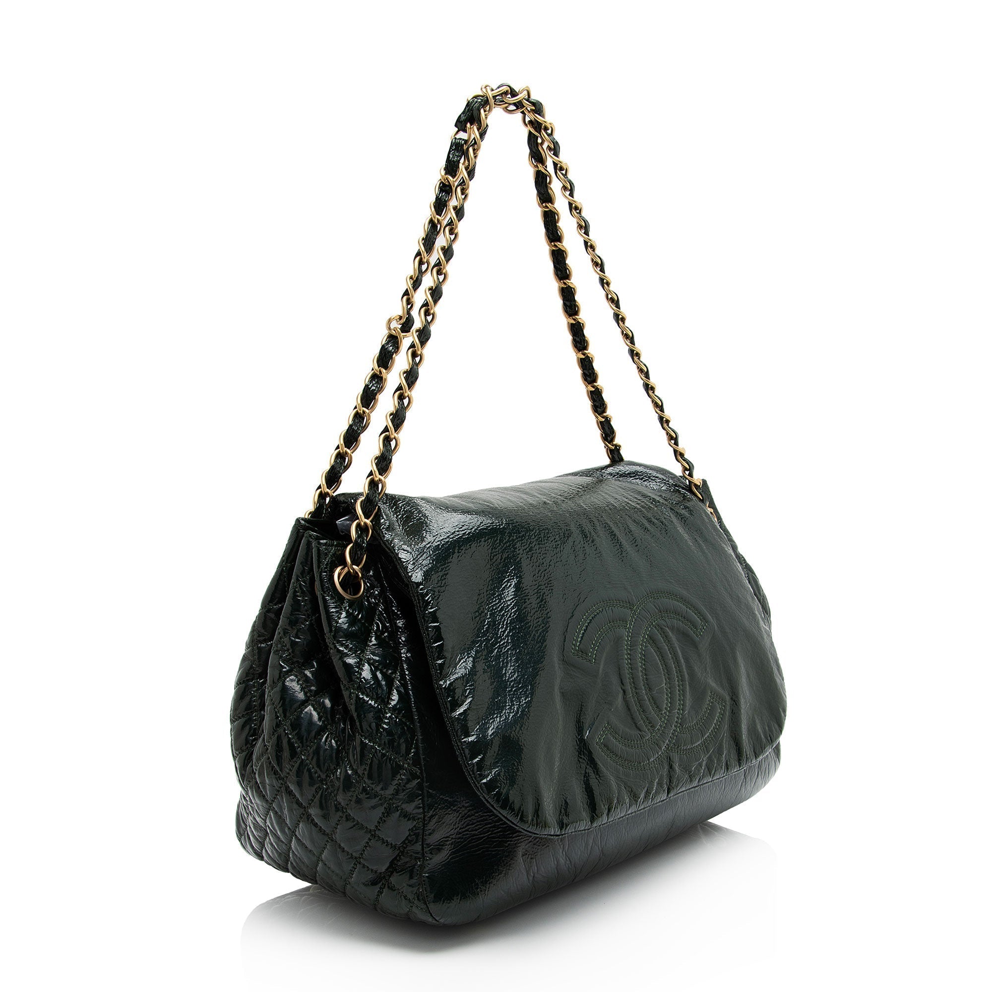 Chanel Patent Vinyl Rock and Chain Large Shoulder Bag - Product Image 2