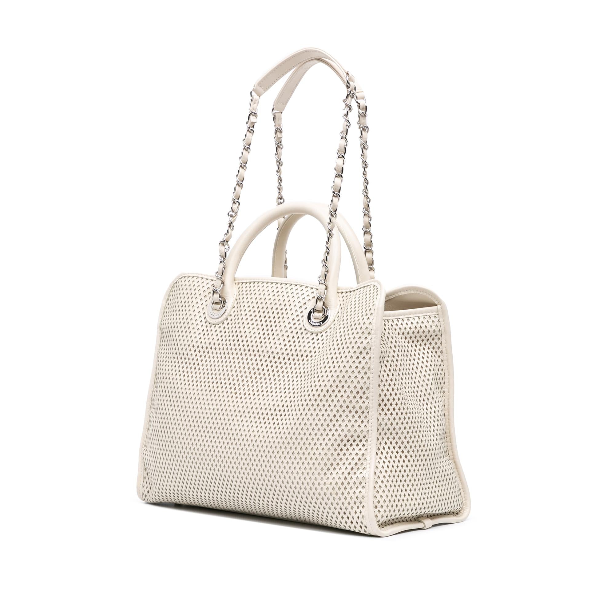 Chanel Perforated Calfskin Up In The Air Satchel Handbag