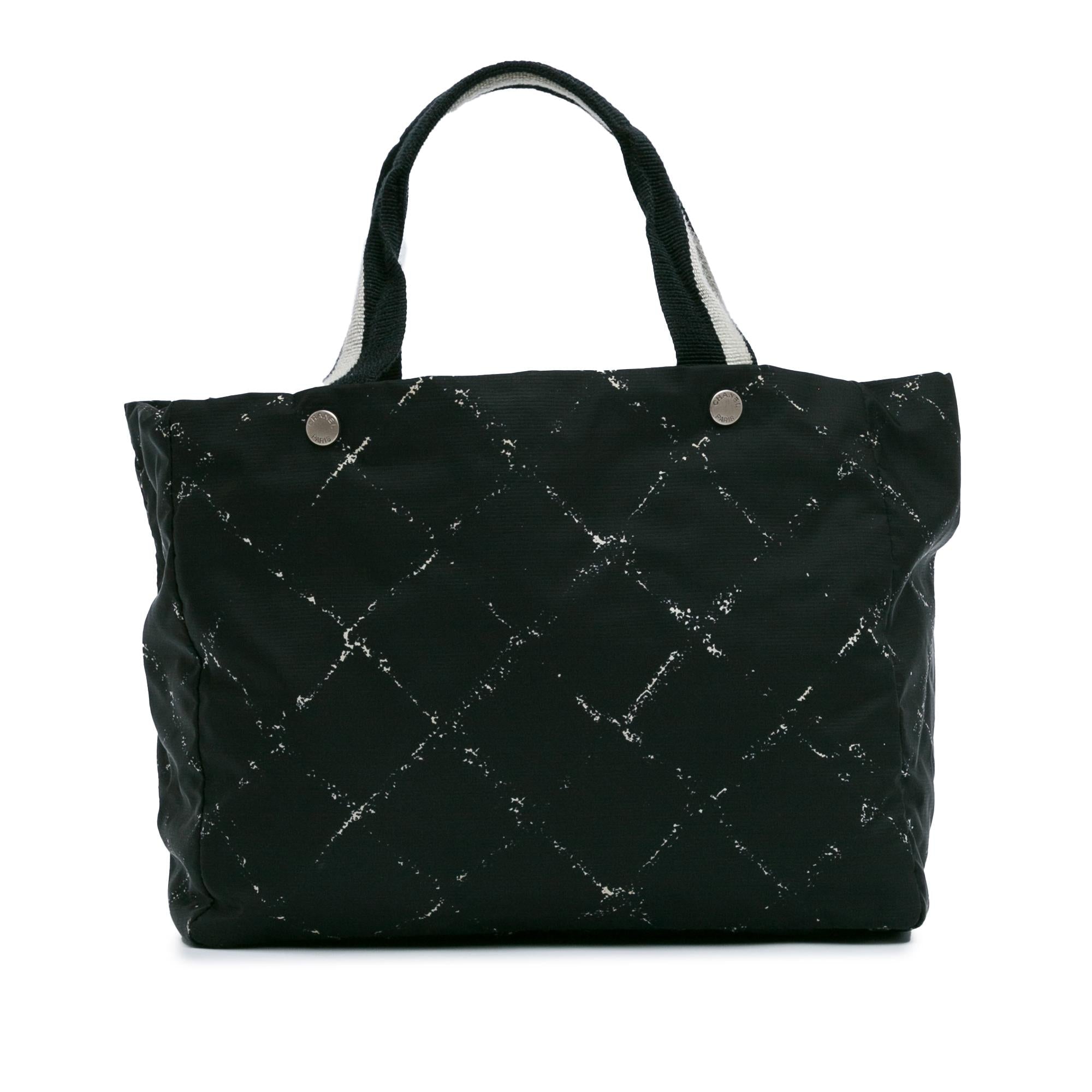 Chanel Printed Nylon Travel Line Tote
