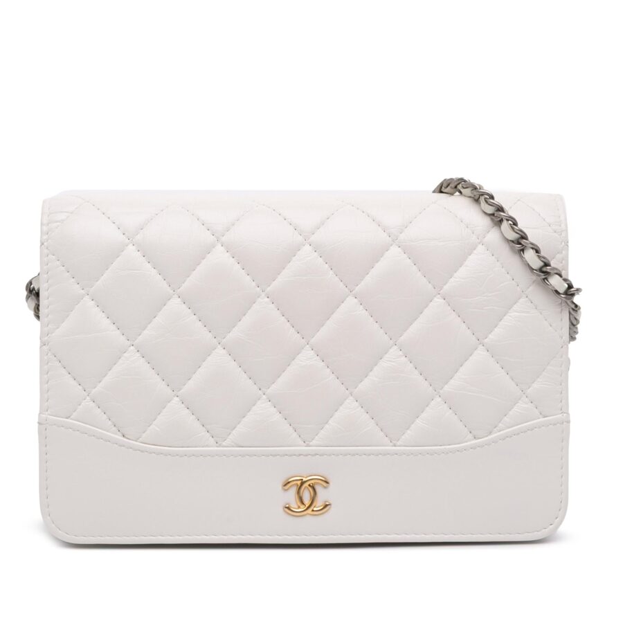 Chanel Quilted Aged Calfskin Gabrielle Wallet On Chain | Studio Nafay