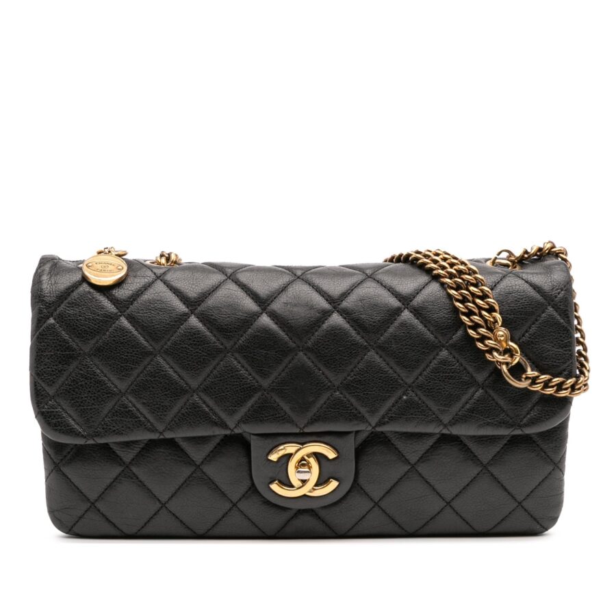 Chanel Quilted Calfskin CC Crown Flap | Studio Nafay