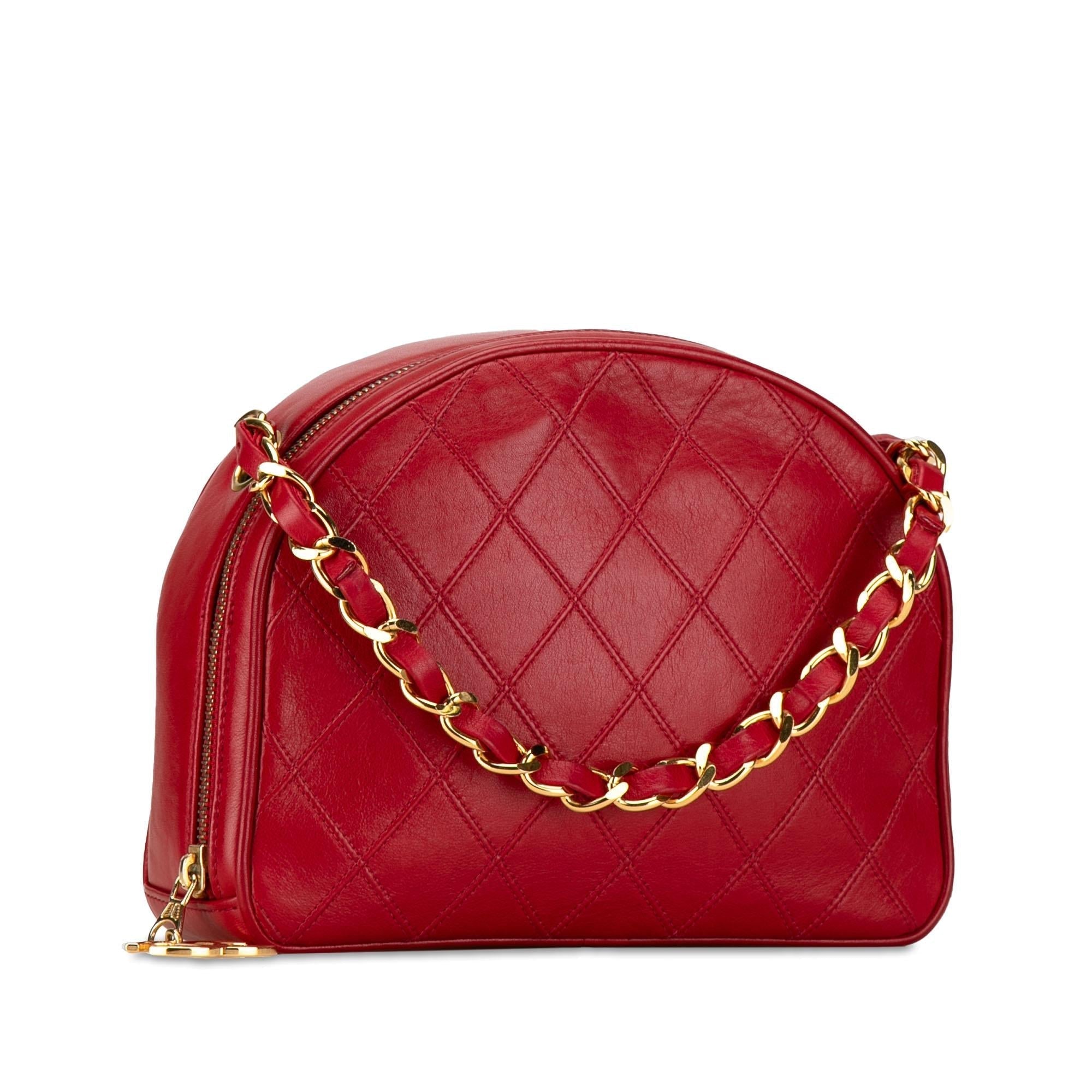 Chanel Quilted Calfskin Chain Handbag