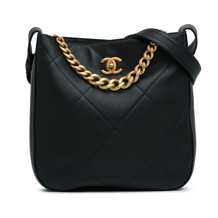 Chanel Quilted Calfskin Easy Mood Hobo Shoulder Bag | Studio Nafay