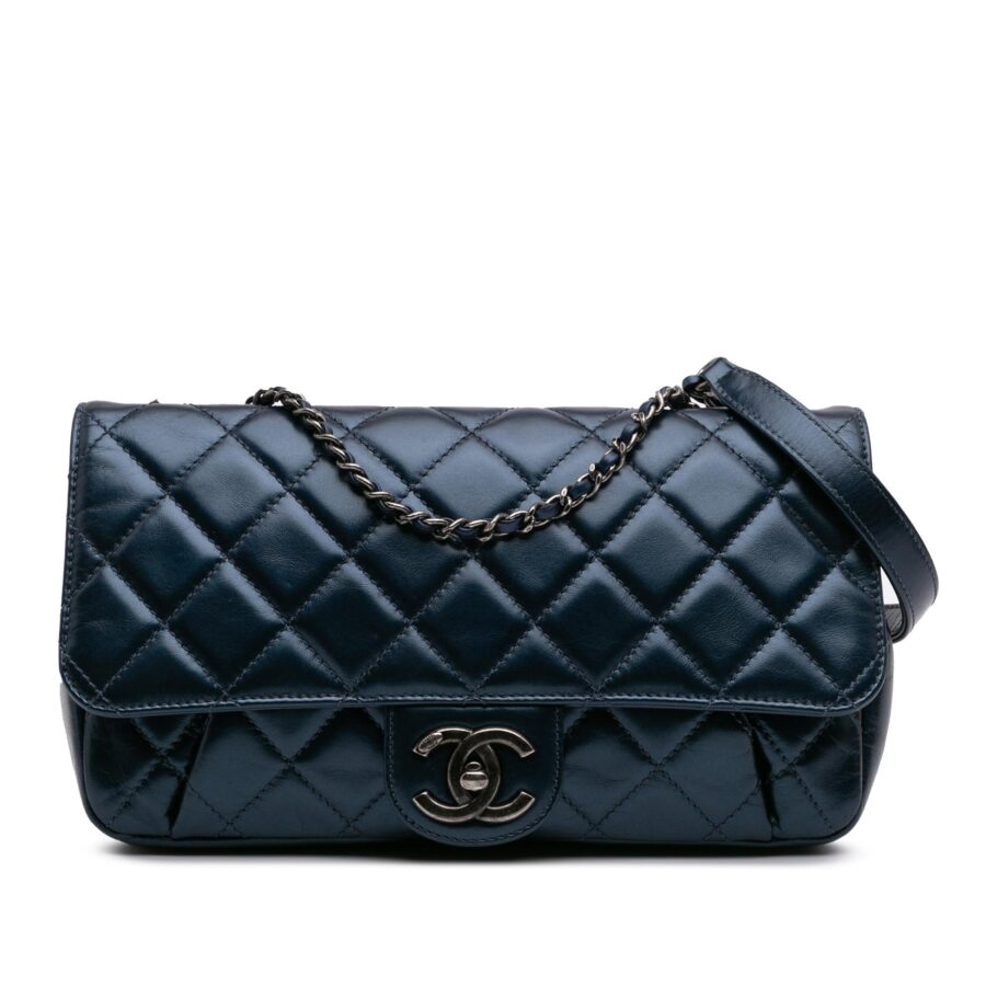 Chanel Quilted Glazed Calfskin Coco Pleats Flap | Studio Nafay