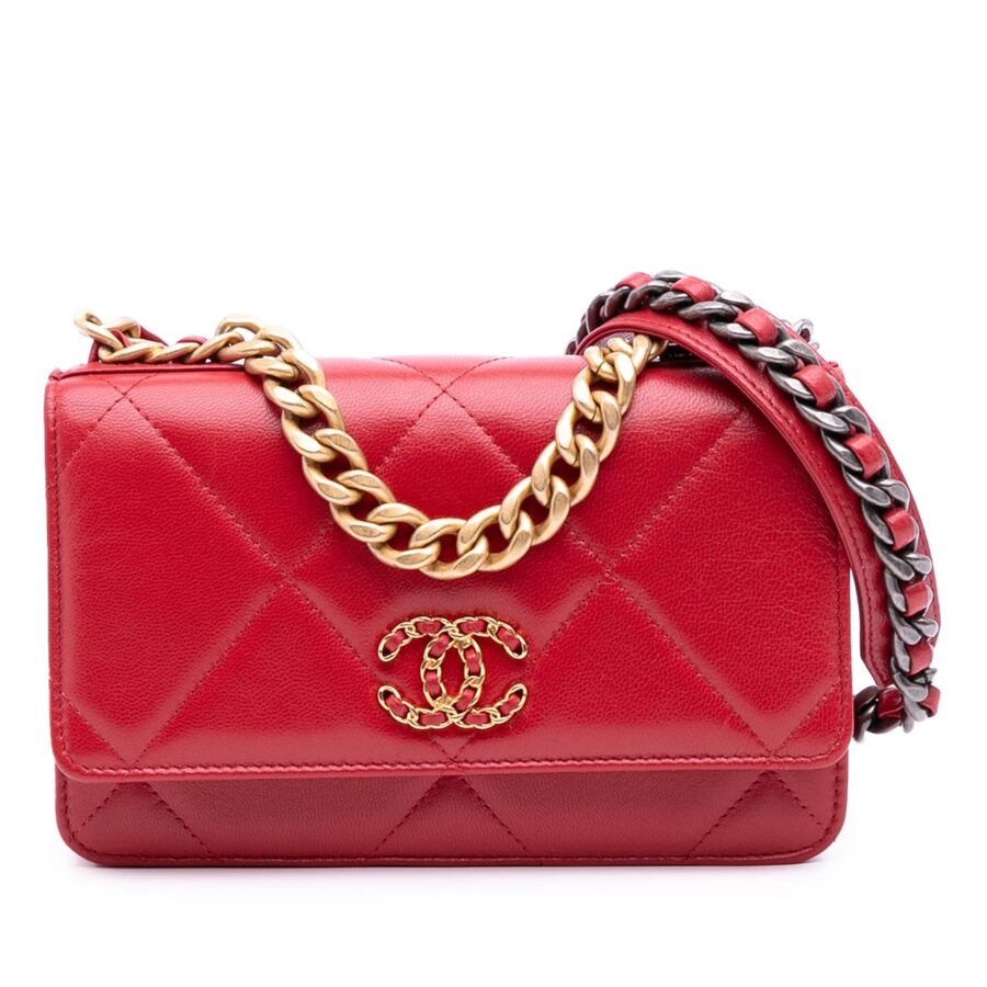 Chanel Quilted Goatskin 19 Wallet on Chain | Studio Nafay