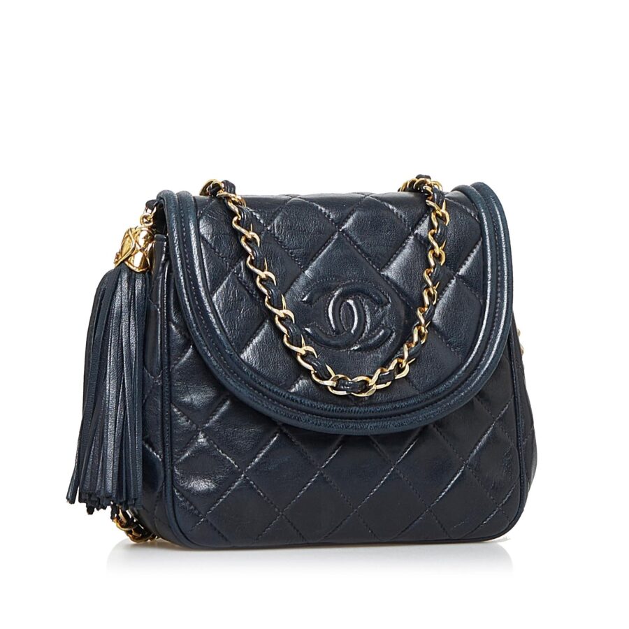 Chanel Quilted Lambskin CC Tassel Crossbody Bag | Studio Nafay