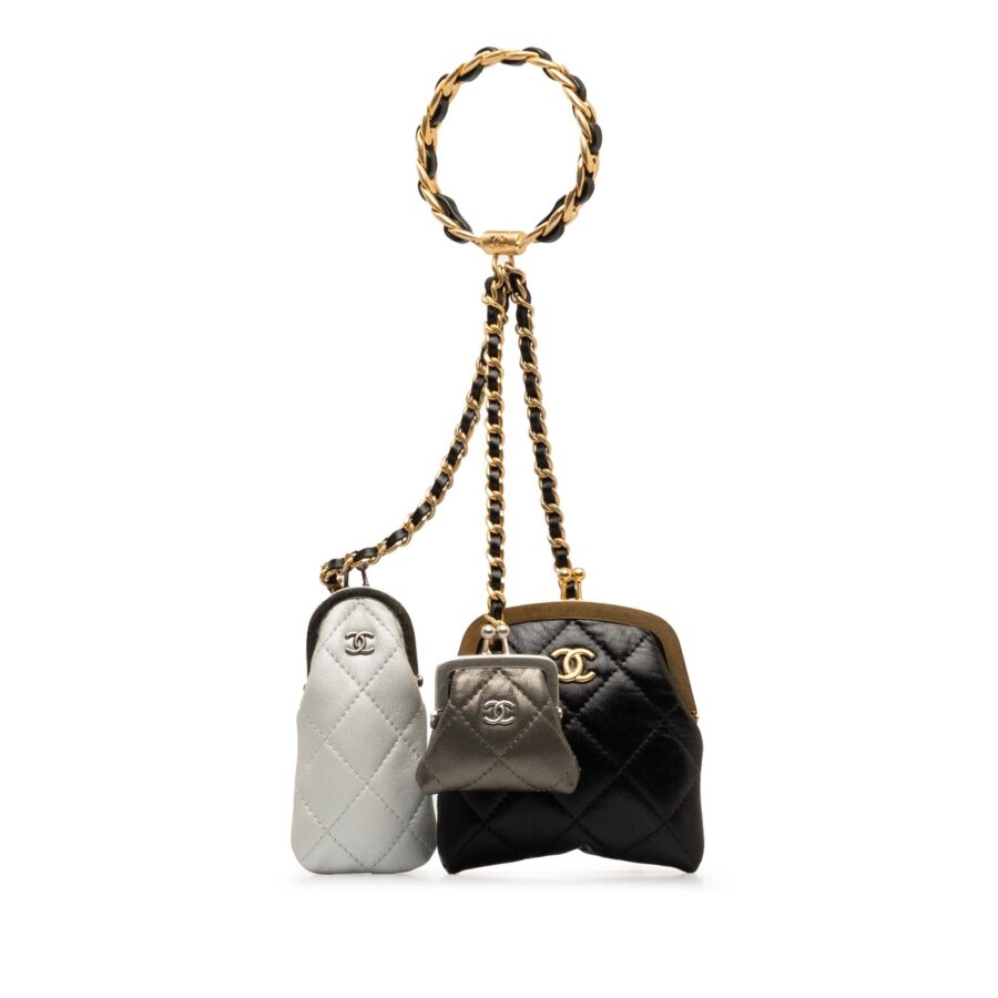 Chanel Quilted Lambskin Multi Clutch with Handle | Studio Nafay