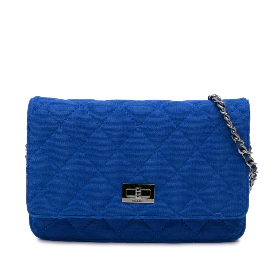 Chanel Reissue 2.55 Quilted Jersey Wallet On Chain | Studio Nafay