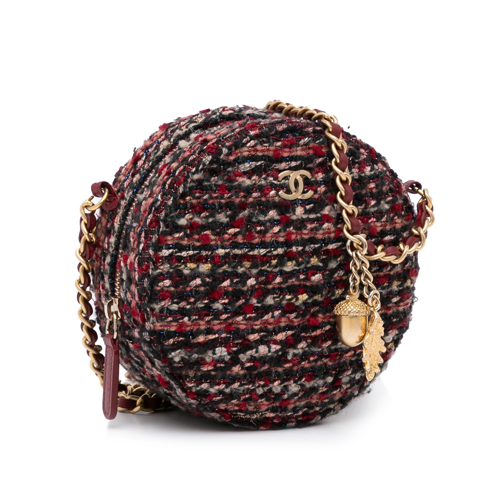 Chanel Round As Earth Tweed Crossbody
