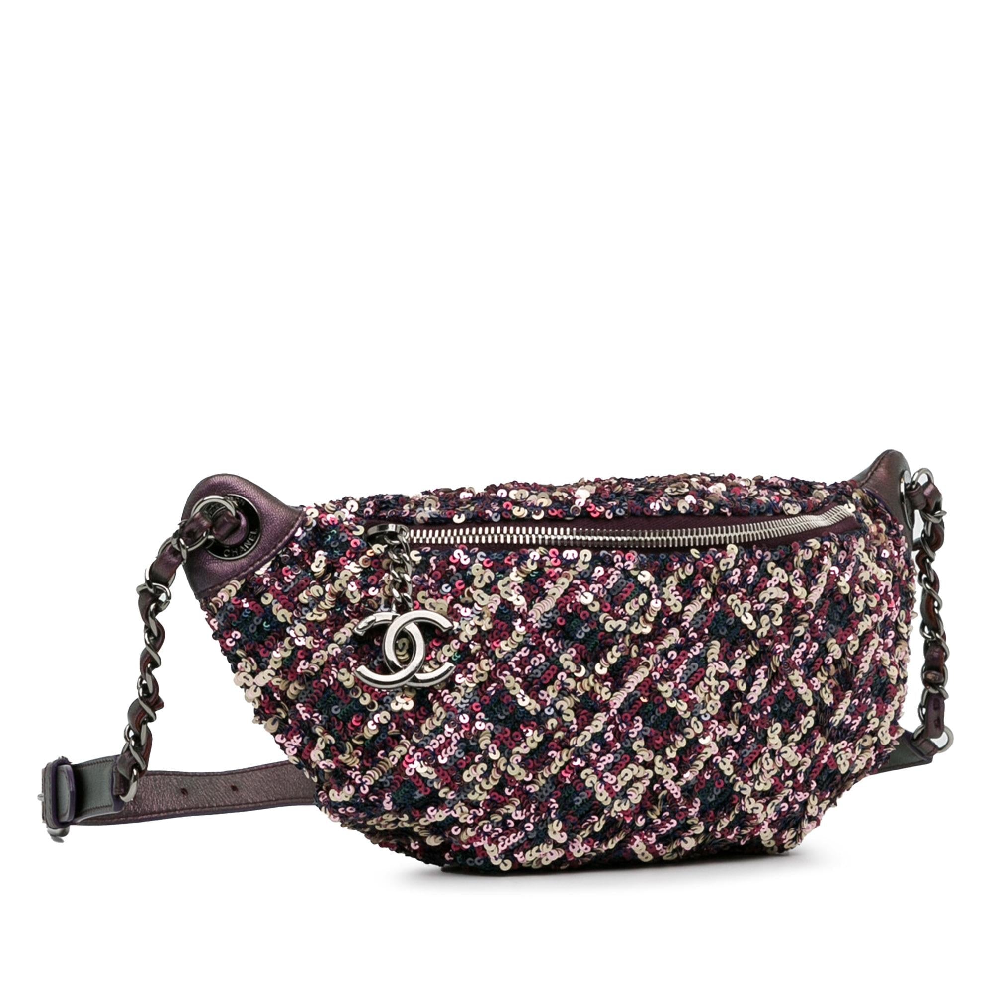 Chanel Sequin and Metallic Lambskin Belt Bag