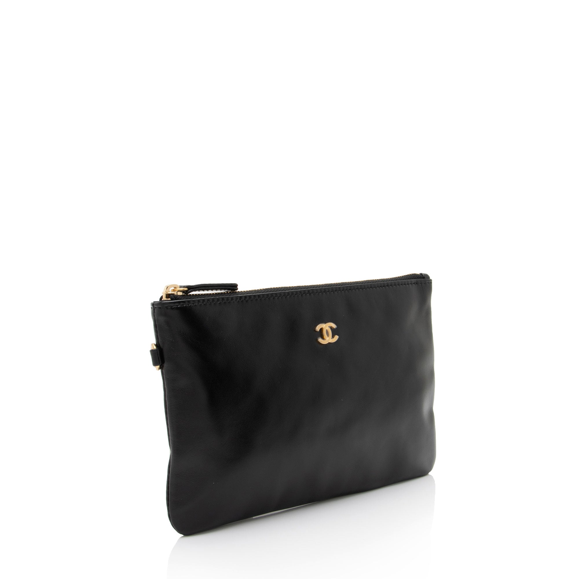 Chanel Shiny Calfskin Small Chanel 22 Pochette Clutch