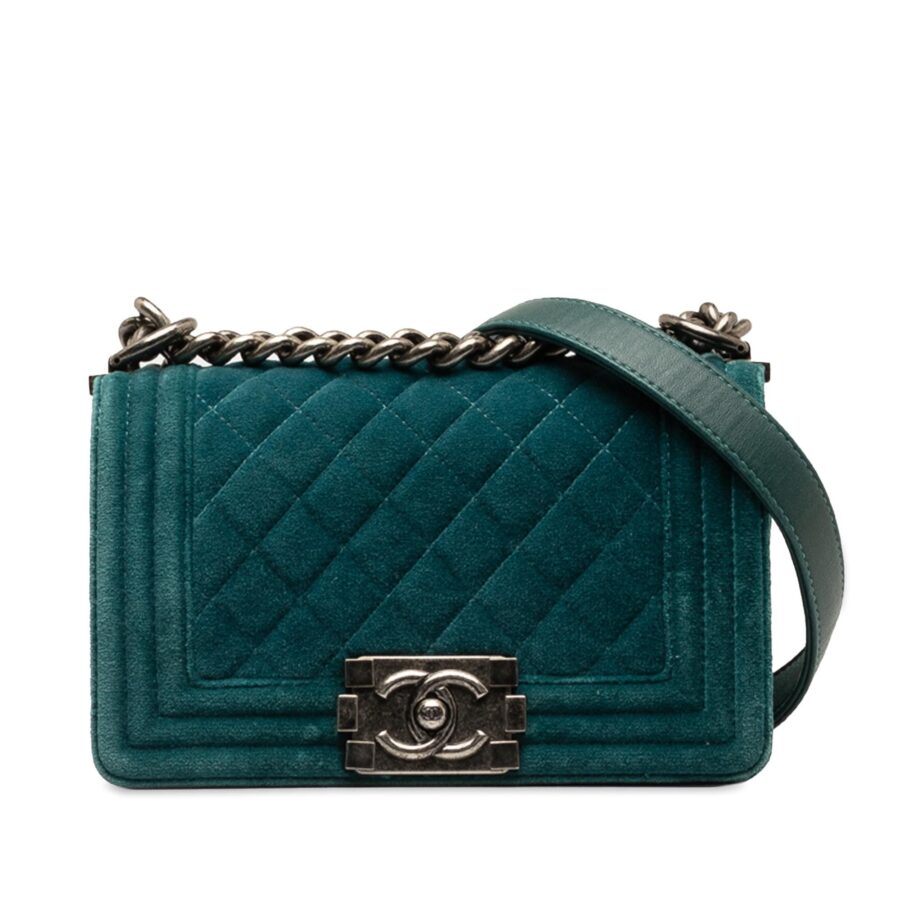 Chanel Small Boy Velvet Flap Bag | Studio Nafay