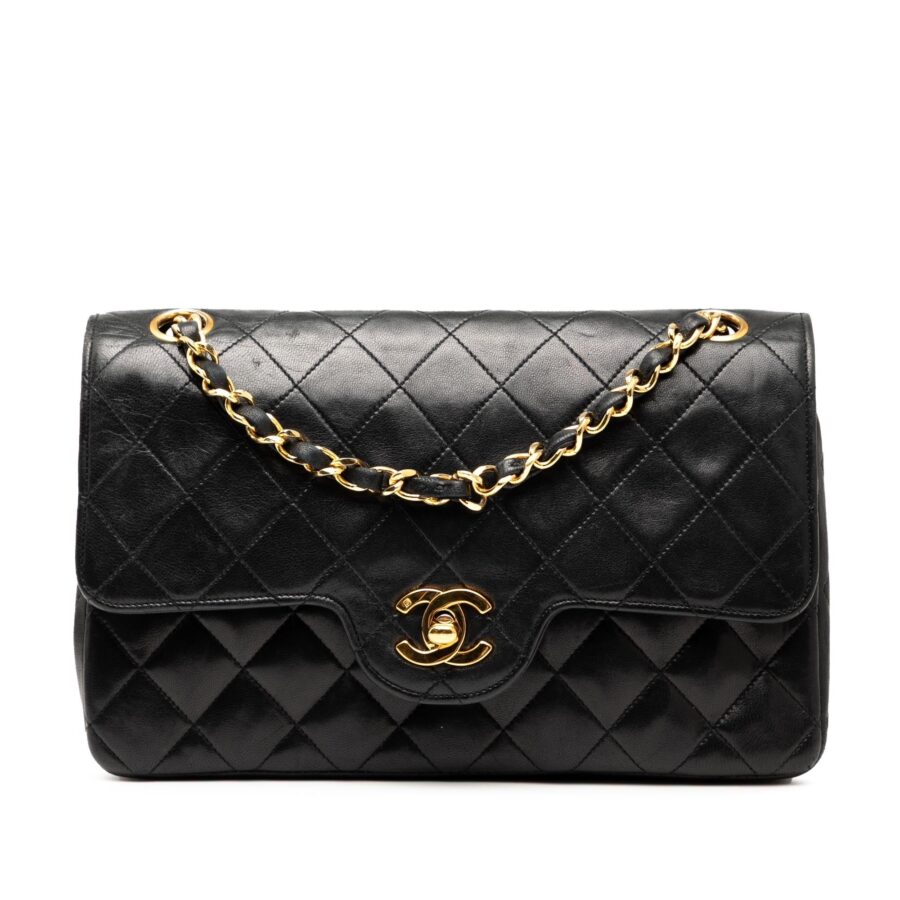 Chanel Small CC Quilted Lambskin Double Flap | Studio Nafay