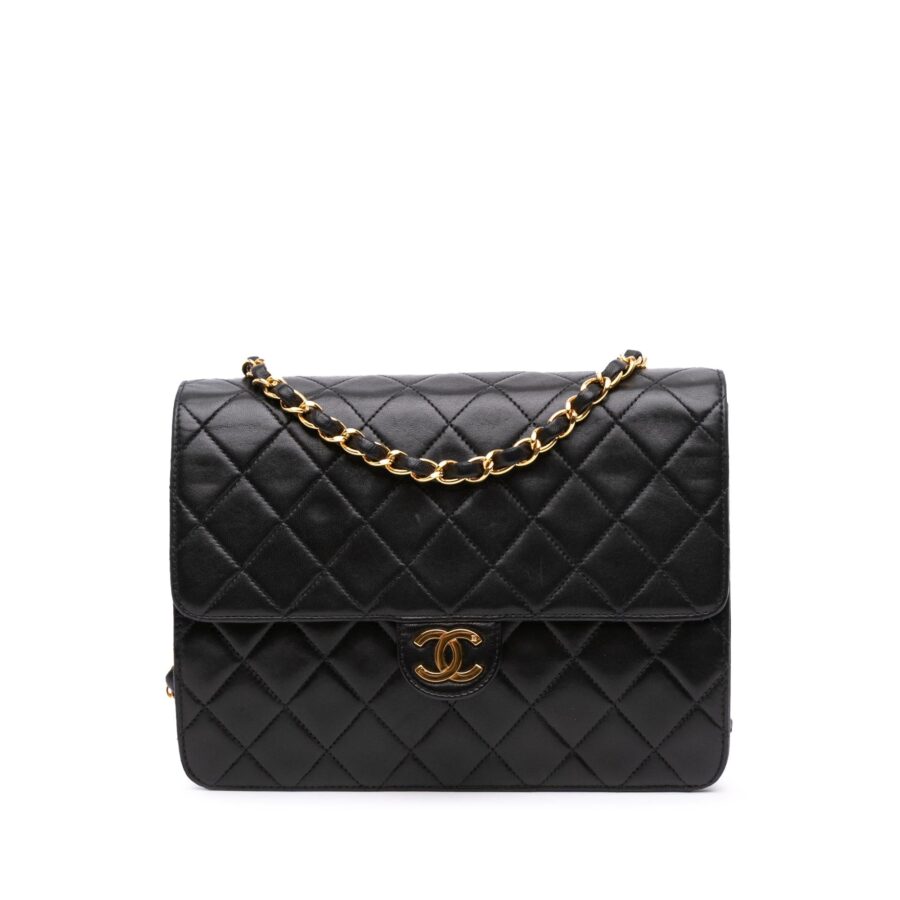 Chanel Small CC Quilted Lambskin Half Single Flap | Studio Nafay
