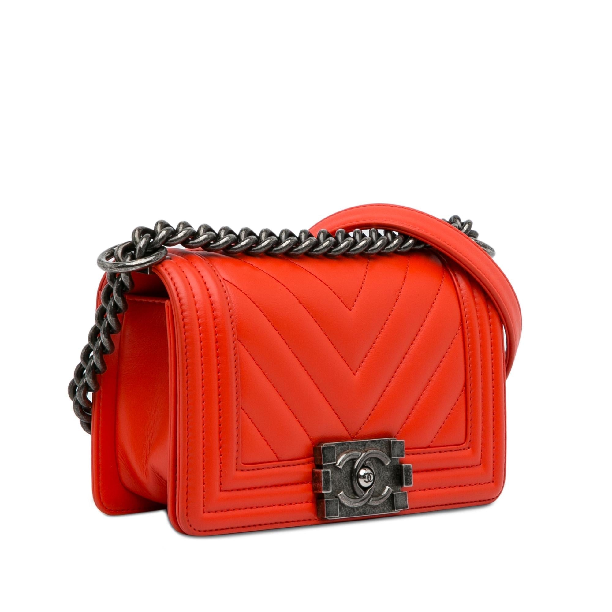 Chanel Small Chevron Boy Flap Bag