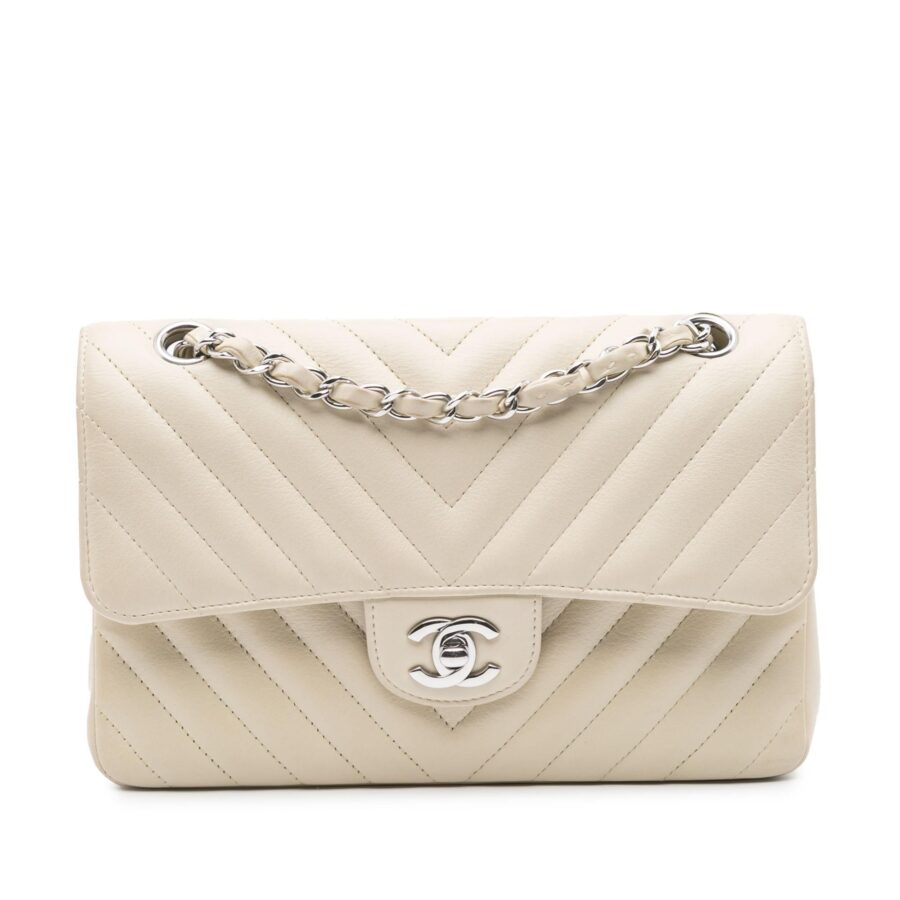 Chanel Small Classic Chevron Lambskin Double Flap | Studio Nafay