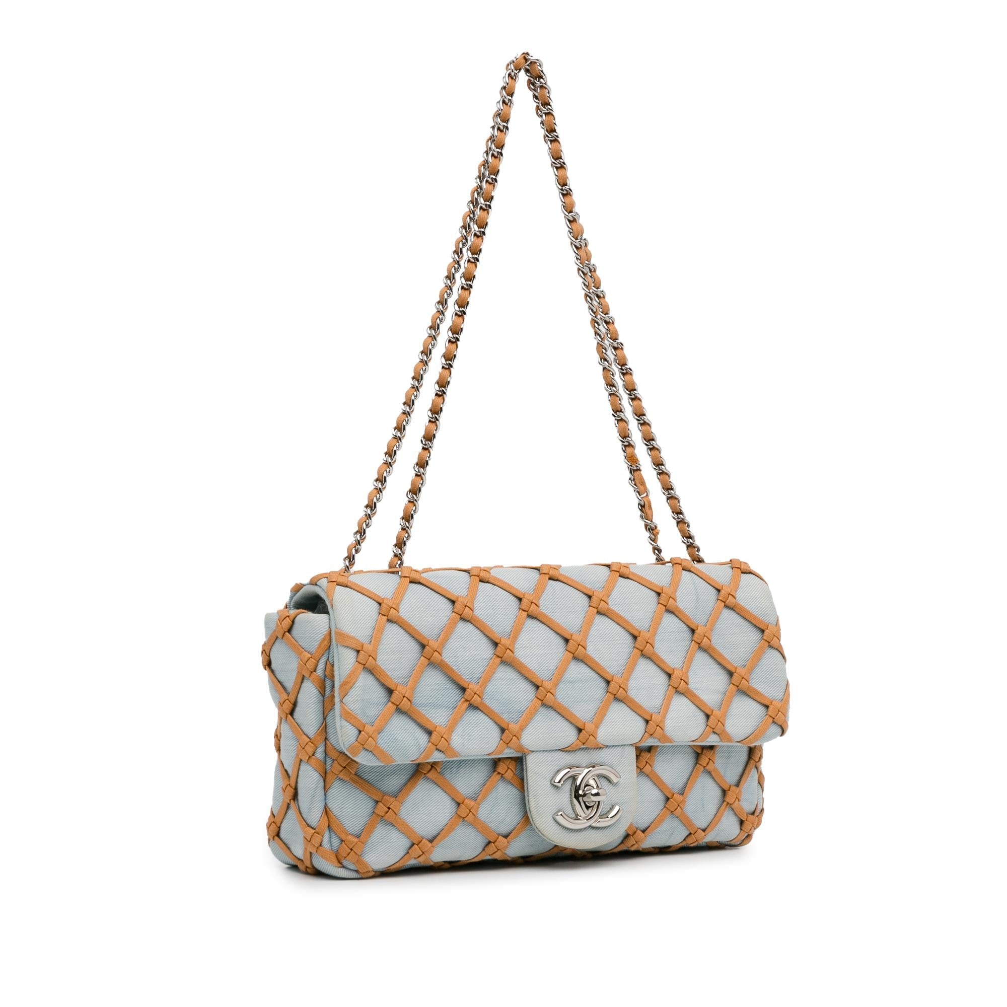 Chanel Small Canebiers Net Flap Shoulder Bag