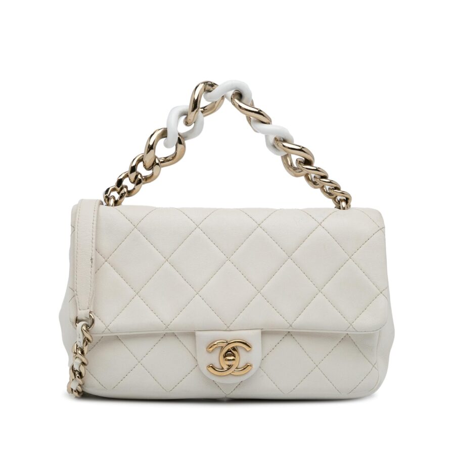 Chanel Small Elegant Chain Single Flap Shoulder Bag | Studio Nafay