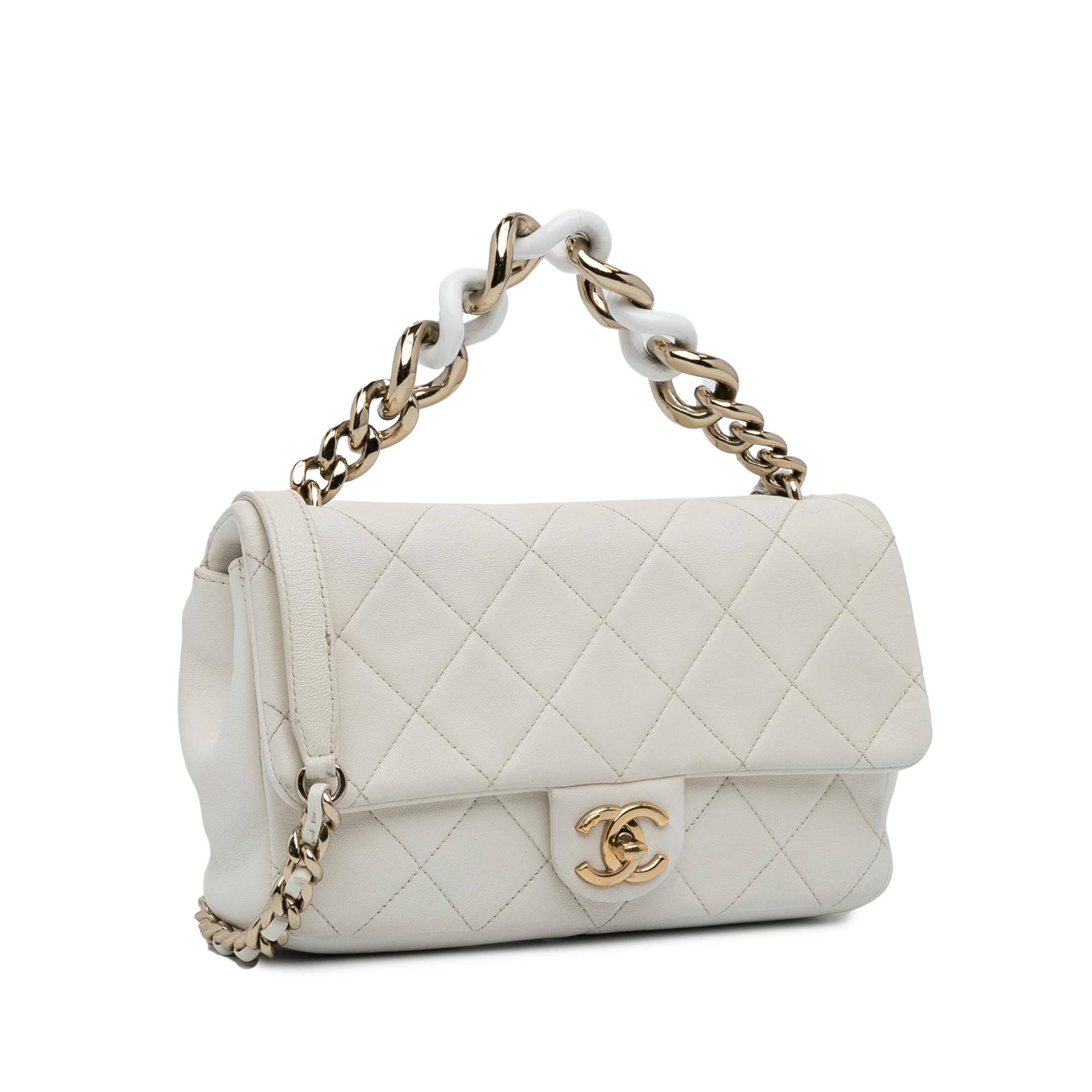 Chanel Small Elegant Chain Single Flap Shoulder Bag