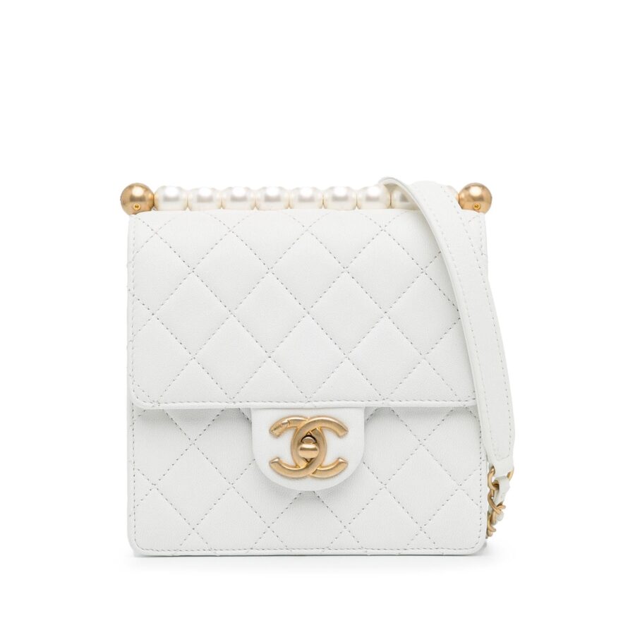 Chanel Small Lambskin Chic Pearls Flap Crossbody | Studio Nafay