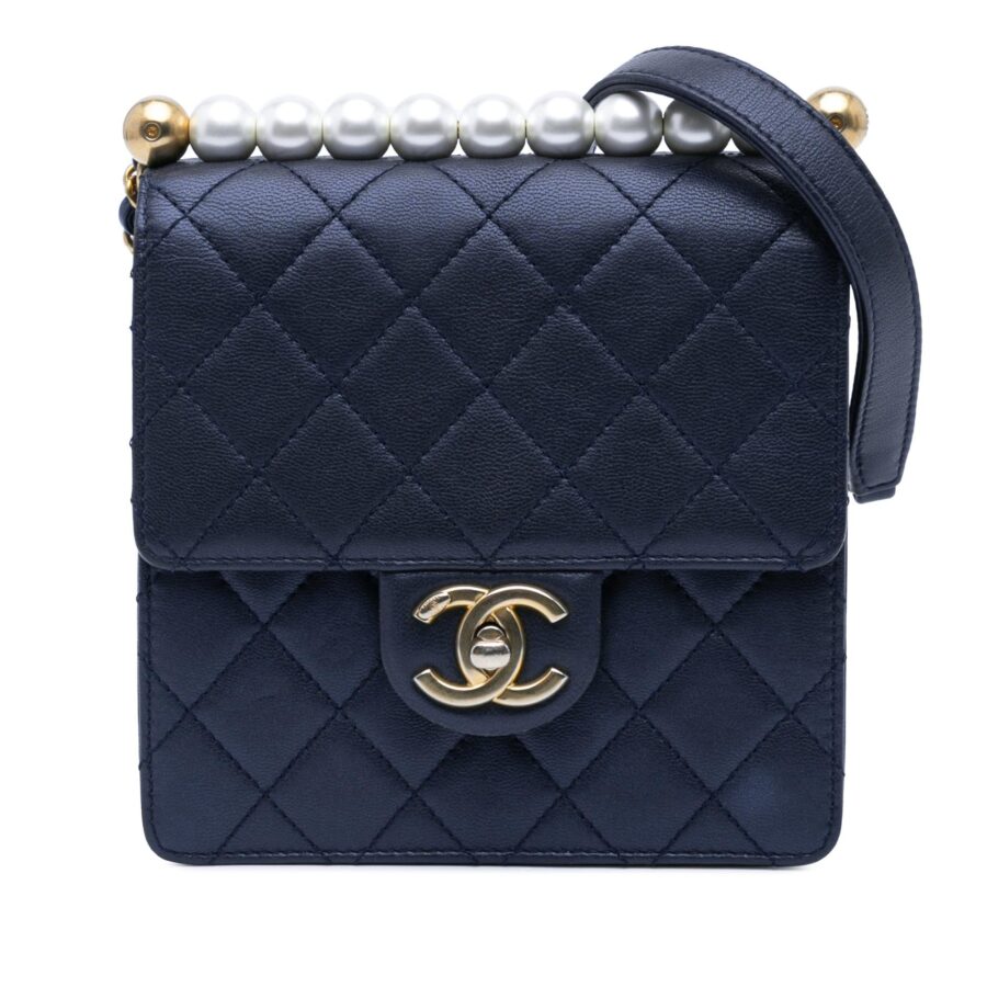 Chanel Small Lambskin Chic Pearls Flap | Studio Nafay