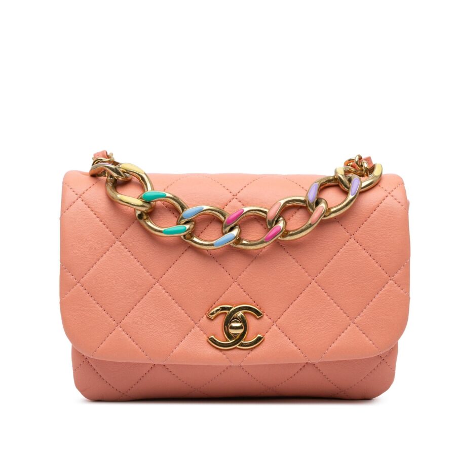 Chanel Small Lambskin Color Match Flap Shoulder Bag | Studio Nafay