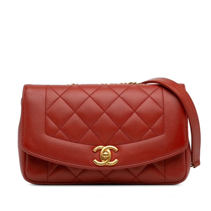 Chanel Small Lambskin Diana Flap Crossbody | Studio Nafay