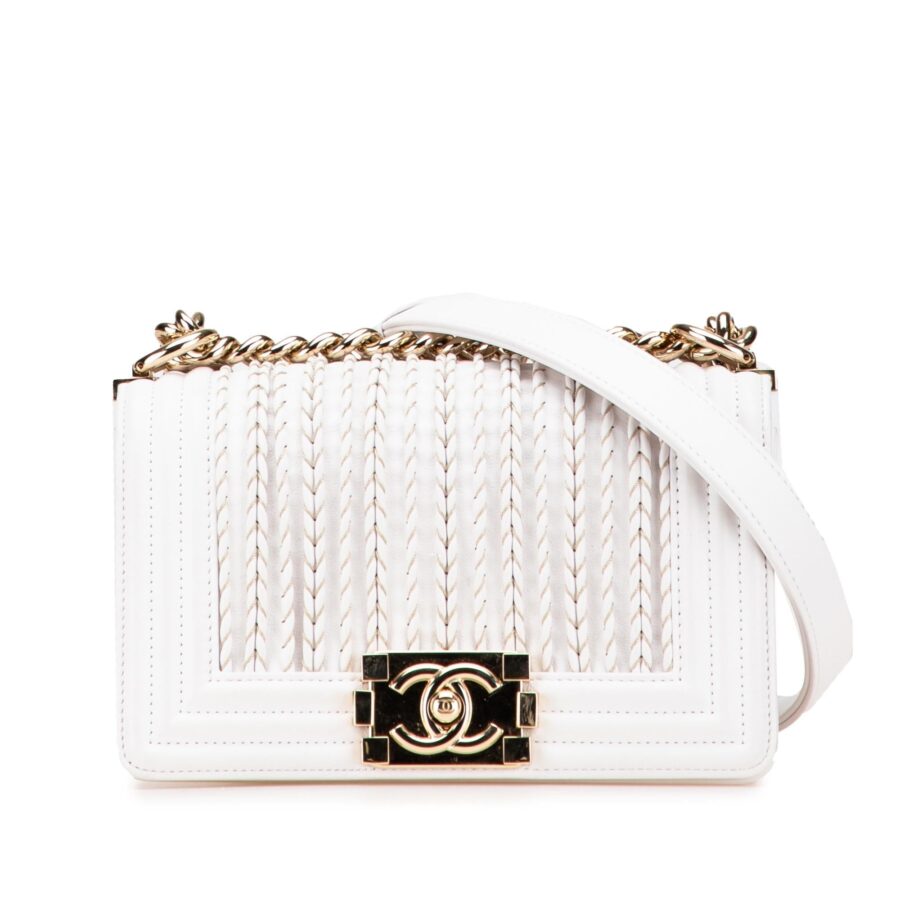 Chanel Small Lambskin Embroidered Boy Flap | Studio Nafay