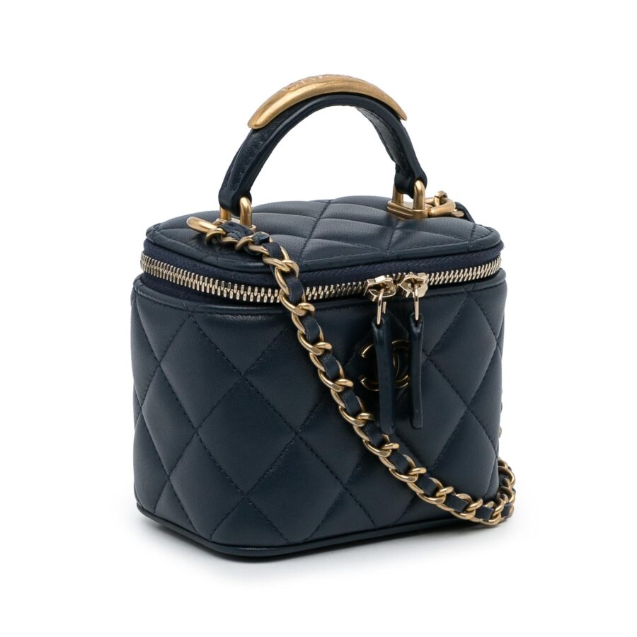 Chanel Small Lambskin Top Handle Vanity Bag | Studio Nafay