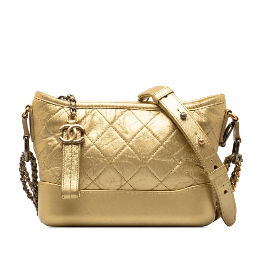 Chanel Small Metallic Lambskin Gabrielle Crossbody | Studio Nafay