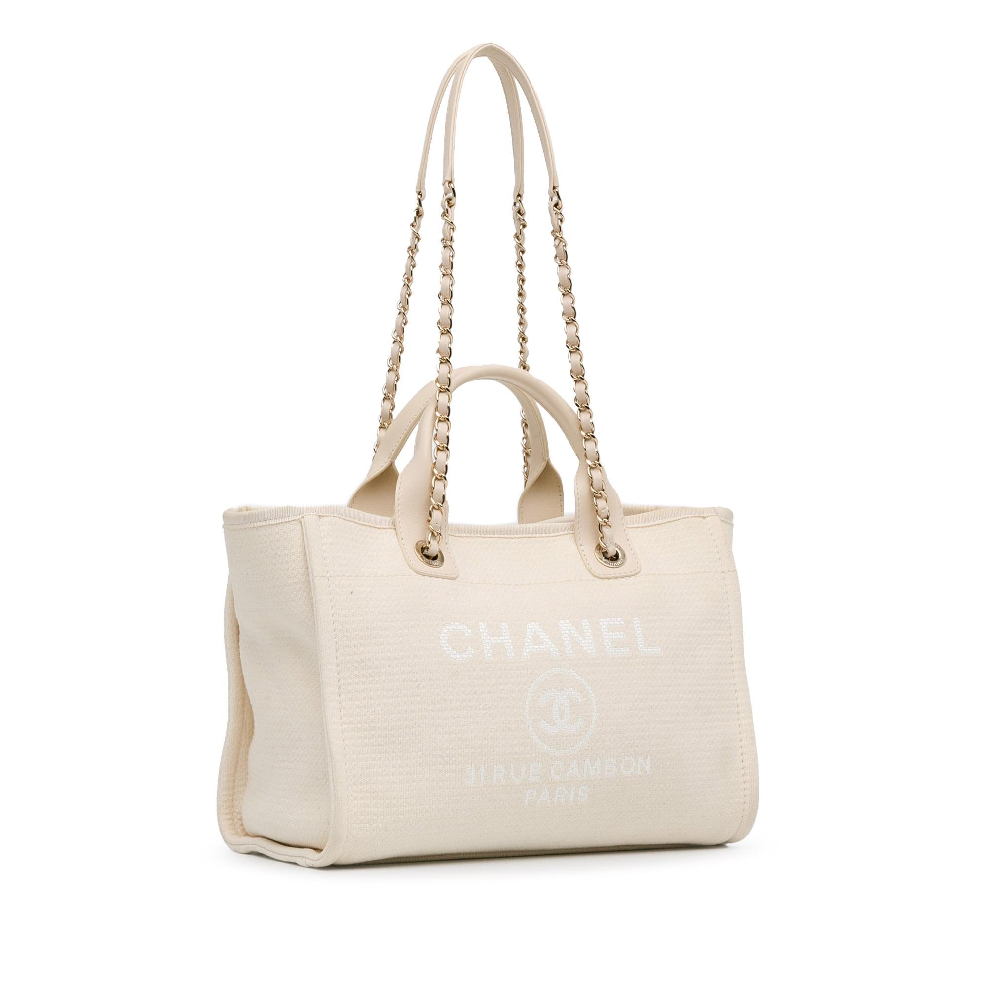 Chanel Small Mixed Fibers Deauville Tote