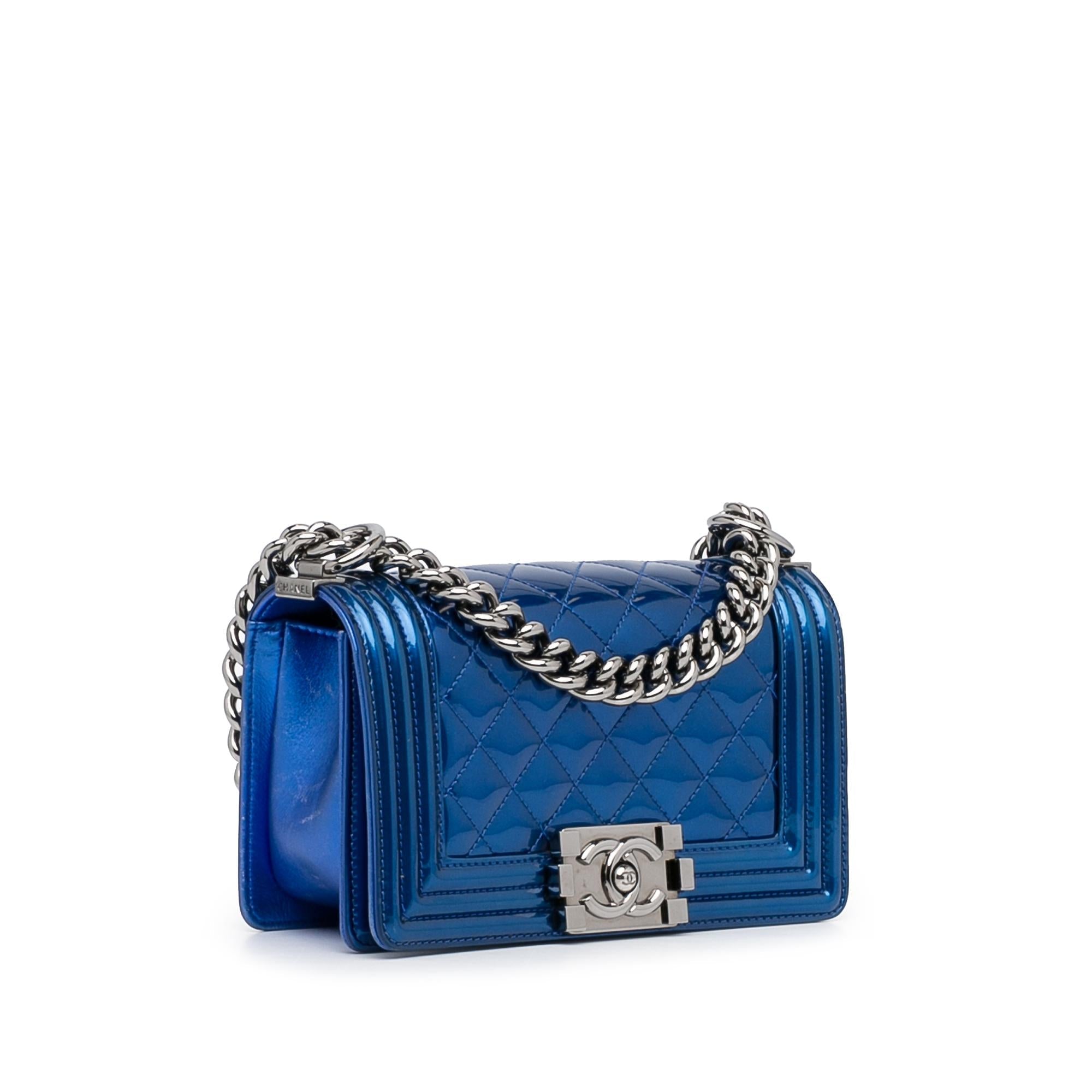 Chanel Small Patent Boy Crossbody Bag