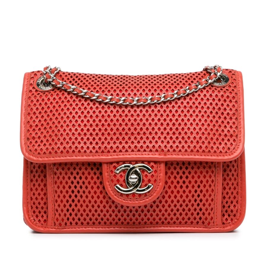 Chanel Small Perforated Calfskin Up In The Air Flap Shoulder Bag | Studio Nafay