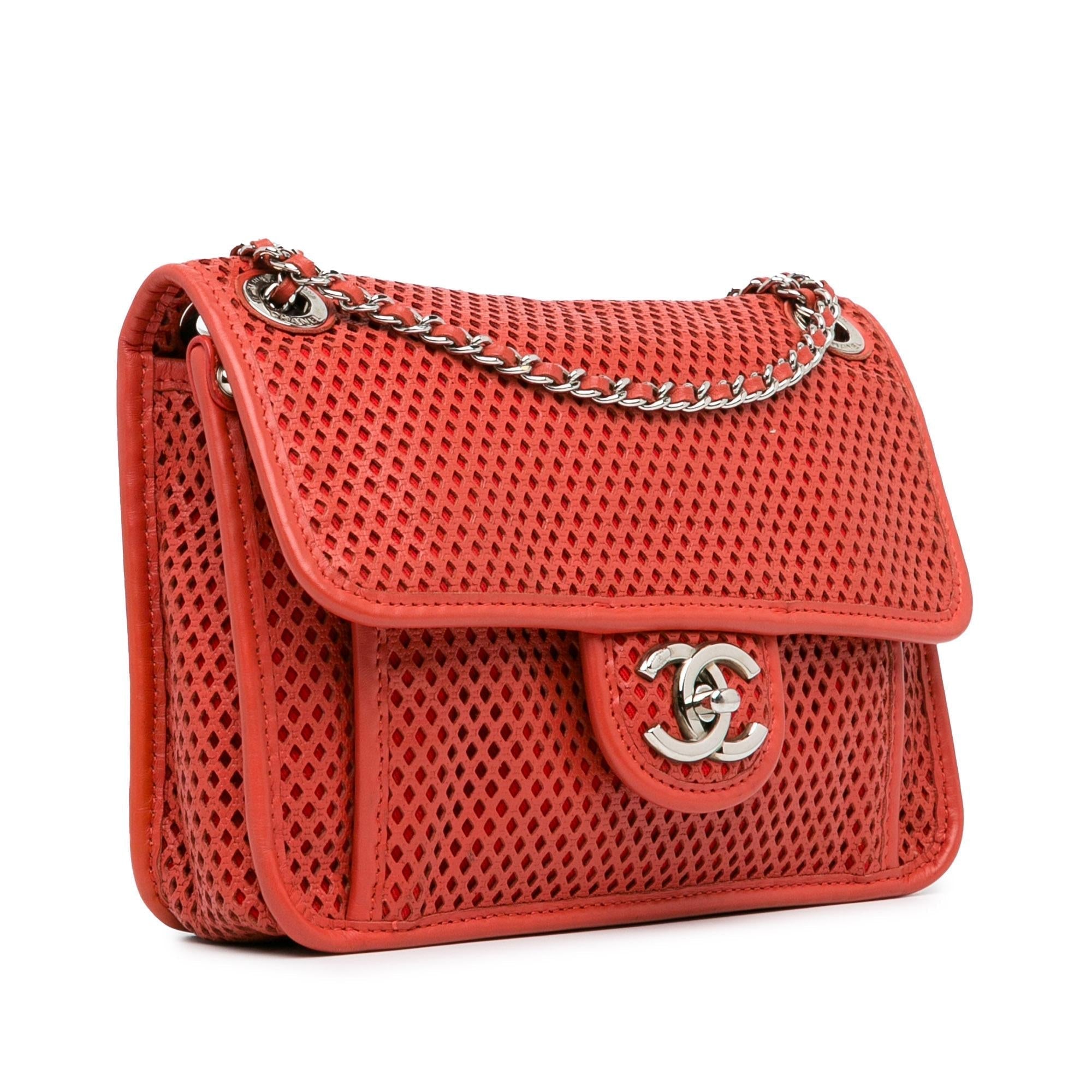 Chanel Small Perforated Calfskin Up In The Air Flap Shoulder Bag