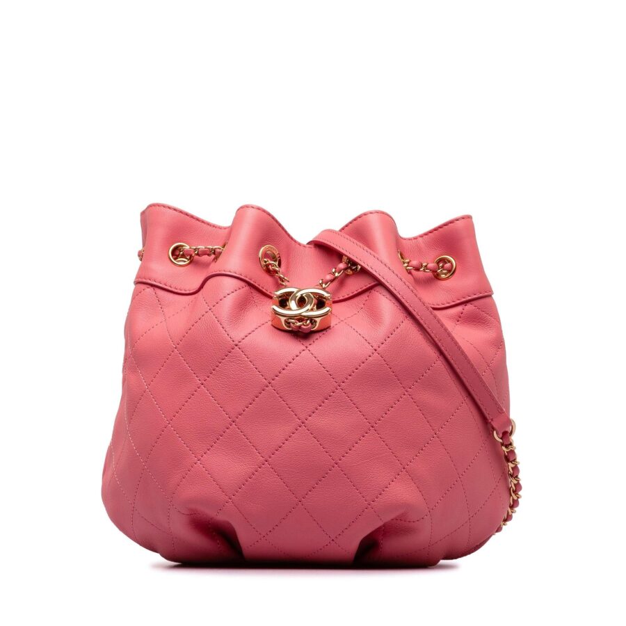 Chanel Small Quilted Calfskin Bucket Bag | Studio Nafay