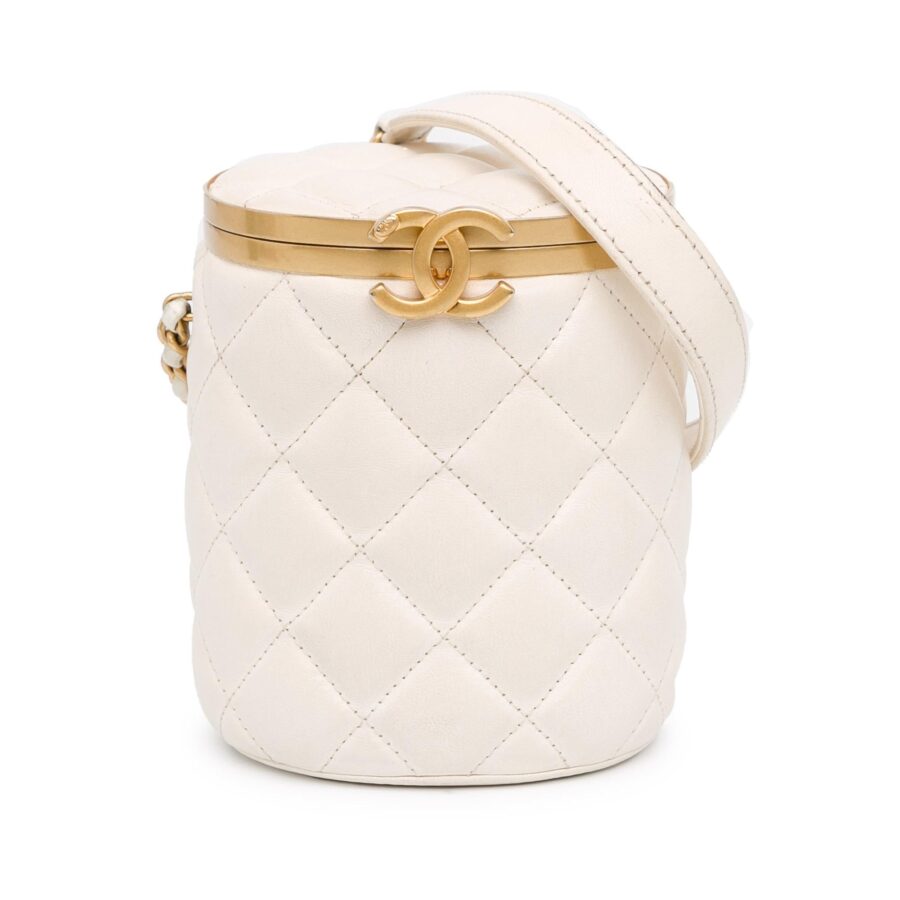 Chanel Small Quilted Lambskin Crown Box Bag | Studio Nafay