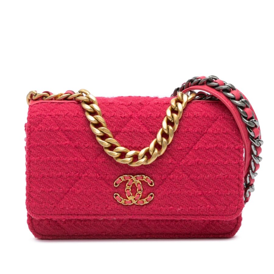 Chanel Tweed 19 Wallet On Chain | Studio Nafay
