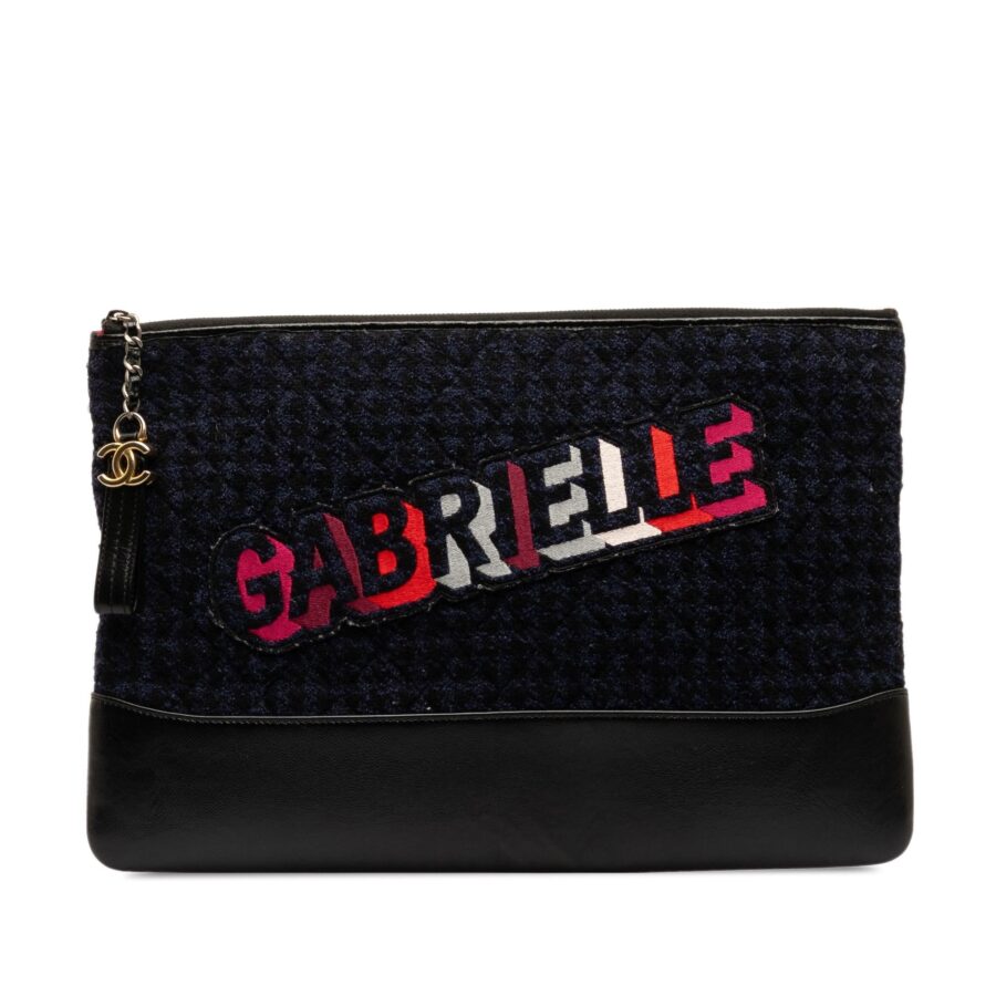 Chanel Tweed Gabrielle Clutch Bag | Studio Nafay