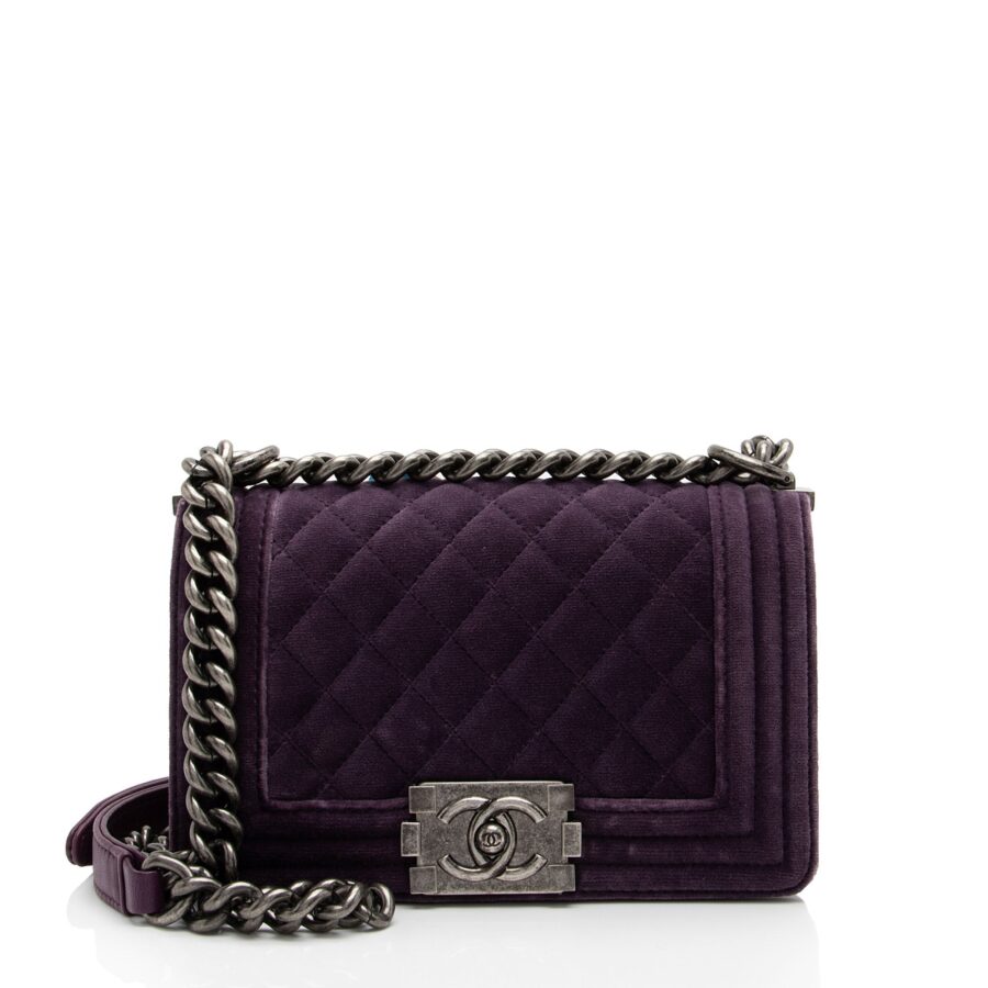 Chanel Velvet Small Boy Bag | Studio Nafay