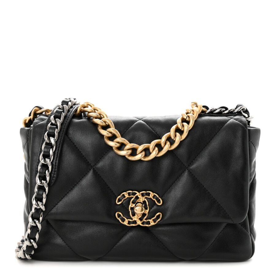 CHANEL 19 QUILTED LAMBSKIN LARGE FLAP BAG | Studio Nafay