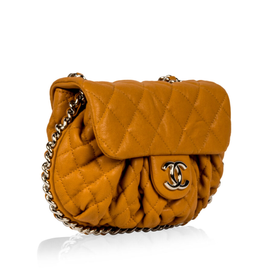 Chain Around Crossbody Bag - Mustard - SHW | Studio Nafay