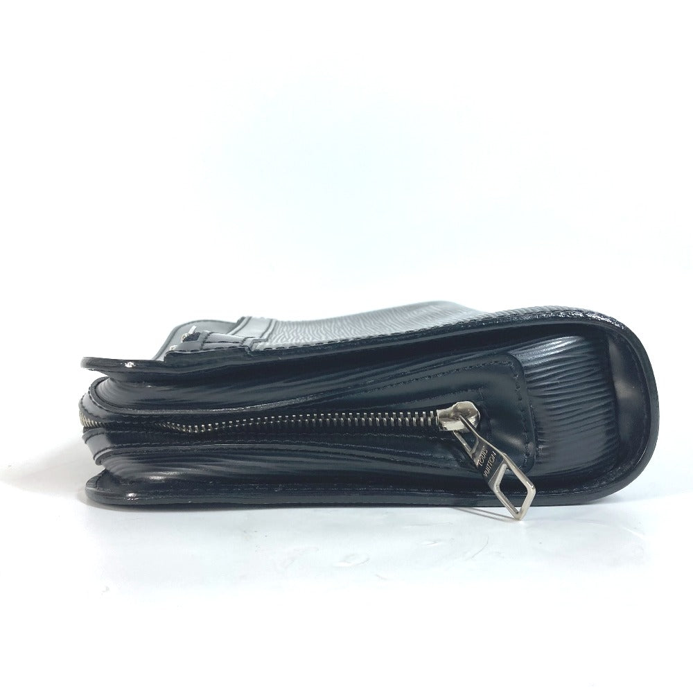 LOUIS VUITTON business bag Epi Leather black Epi Osh