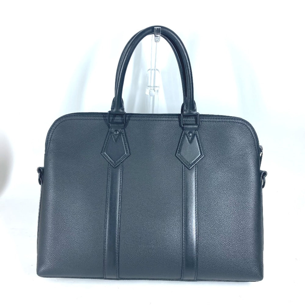 LOUIS VUITTON Business bag, Grained calf leather black LV Aerogram Take Off Briefcase