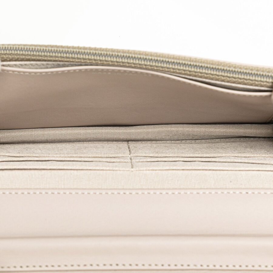Tan Chanel Quilted Calfskin Stitched CC Wallet on Chain Crossbody Bag | Studio Nafay