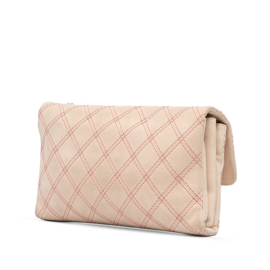 Pink Chanel Jumbo Quilted Calfskin Triple Stitched Flap Crossbody Bag | Studio Nafay