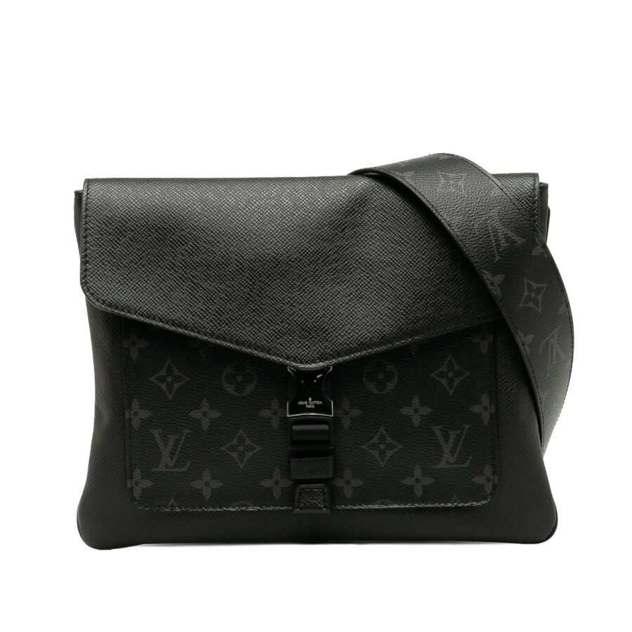 Black Louis Vuitton Taigarama Outdoor Flap Messenger Crossbody Bag | Studio Nafay