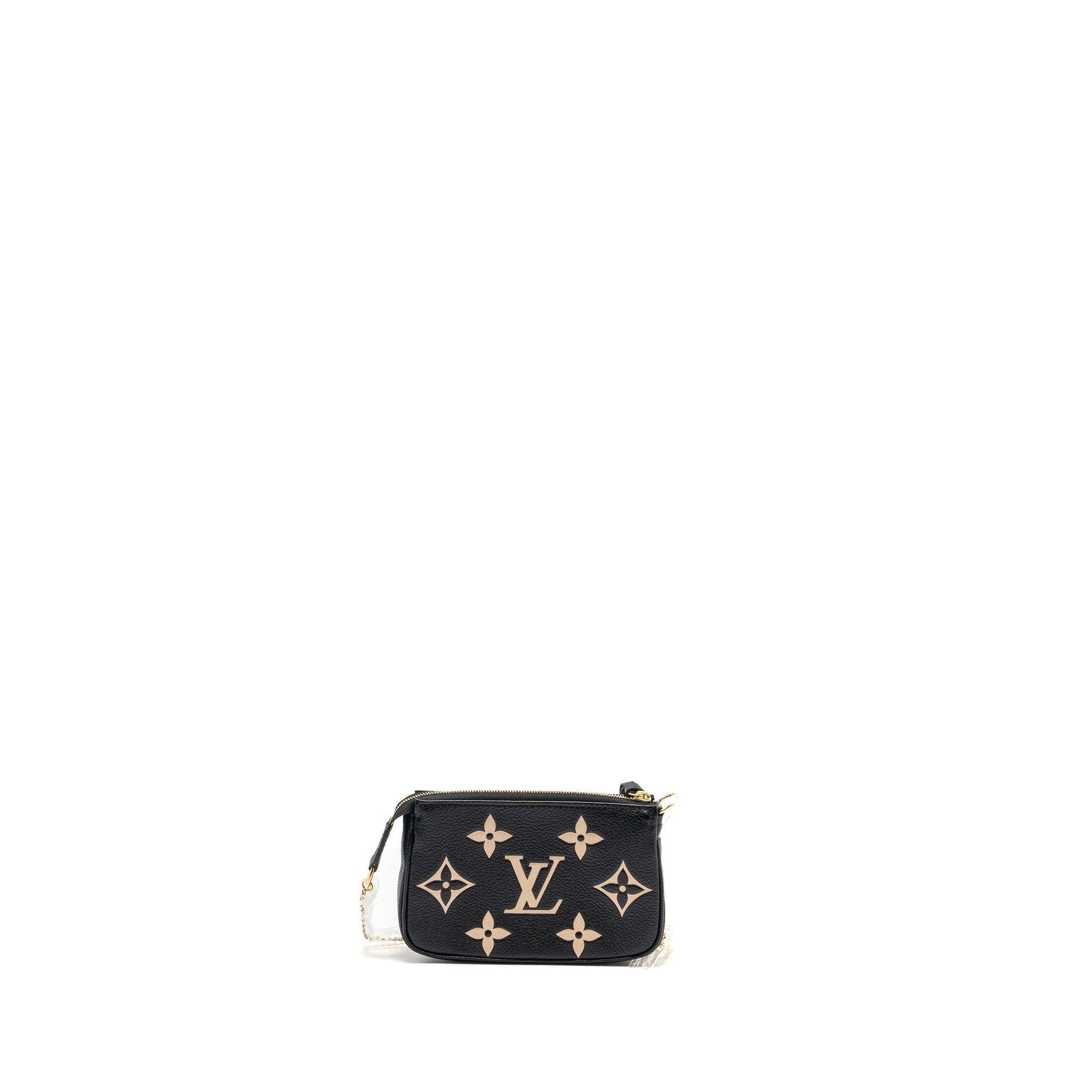 Louis Vuitton Mini Pochette Accessories Bicolour Monogram Empreinte GHW