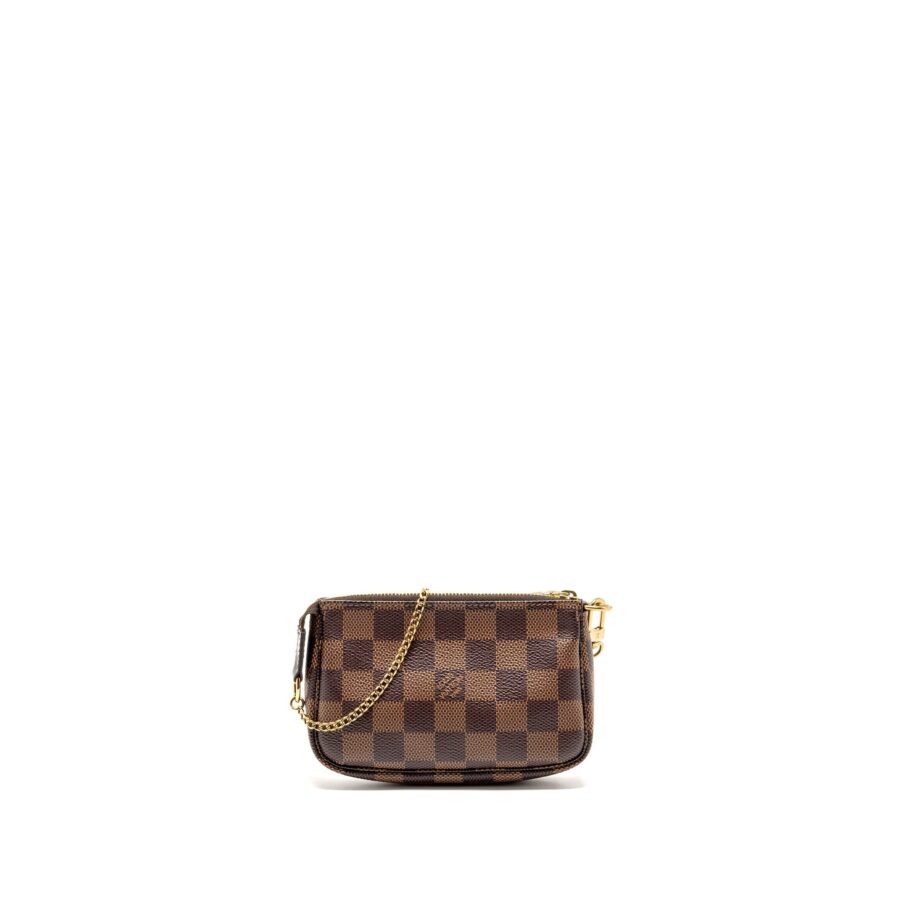 Louis Vuitton Mini Pochette Accessories Damier Ebene Canvas GHW | Studio Nafay