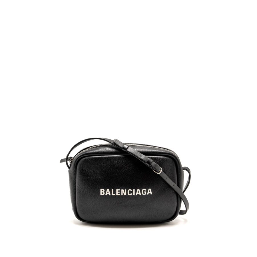 Balenciaga Everyday Camera Bag Calfskin Black SHW | Studio Nafay