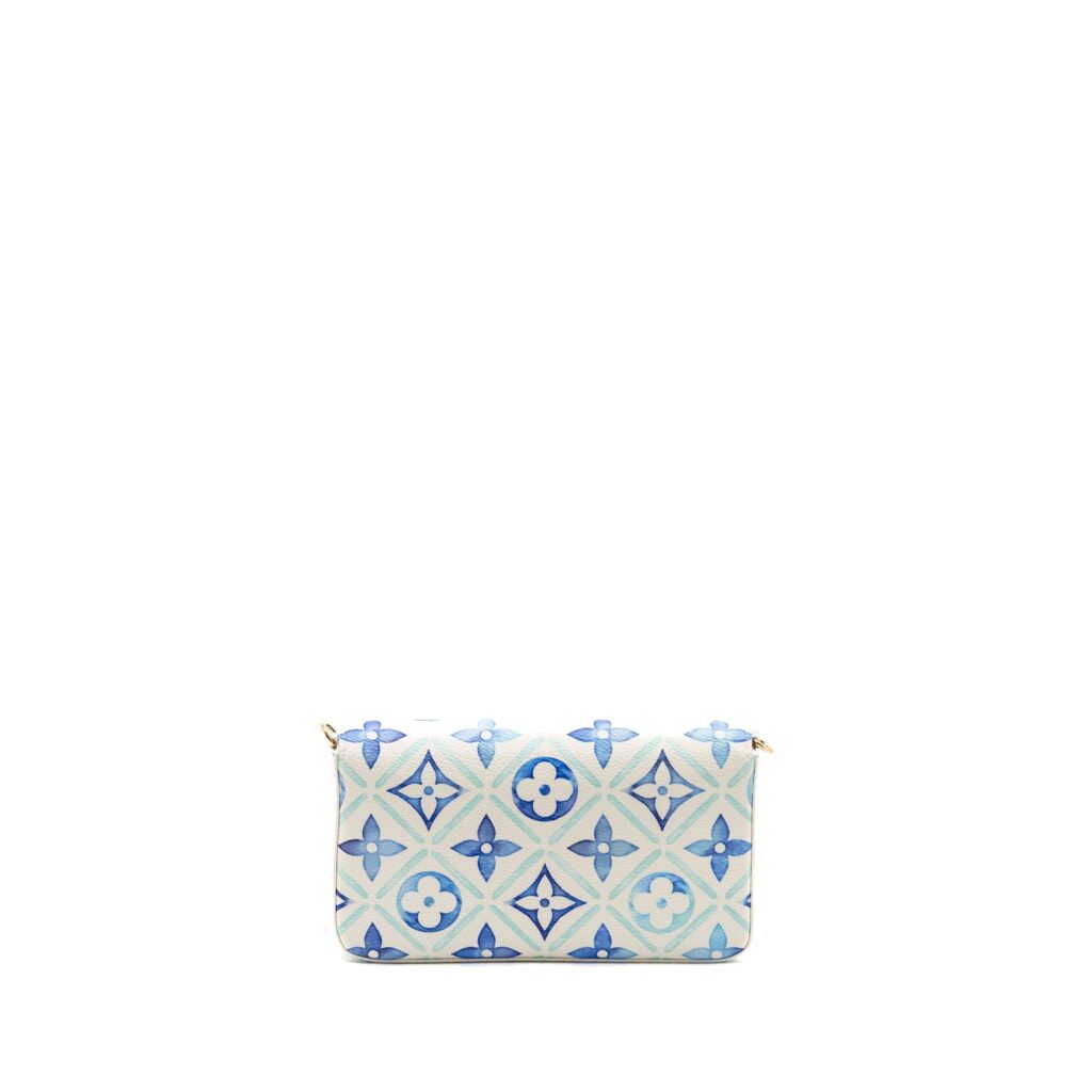 Louis Vuitton Felicie Pochette Monogram Canvas Blue/Multicolour GHW - Product Image 2